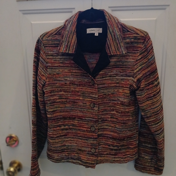 Coldwater Creek Multicolor Striped Jacket Size S - Picture 2 of 3